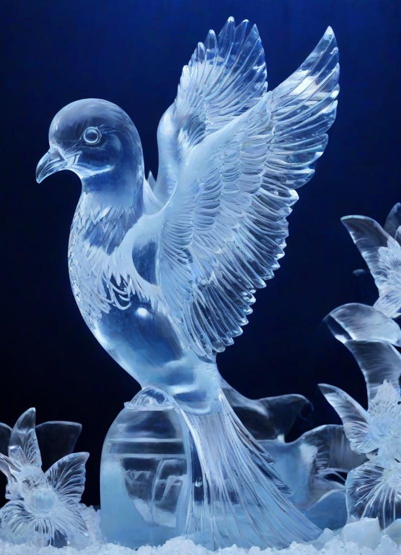 03371-2823906652-_lora_PE_IceSculpture_1_ PEIceSculpture, ice sculpture,_beautiful bird,_masterpiece, high resolution, octance 4k, high detail,_.png